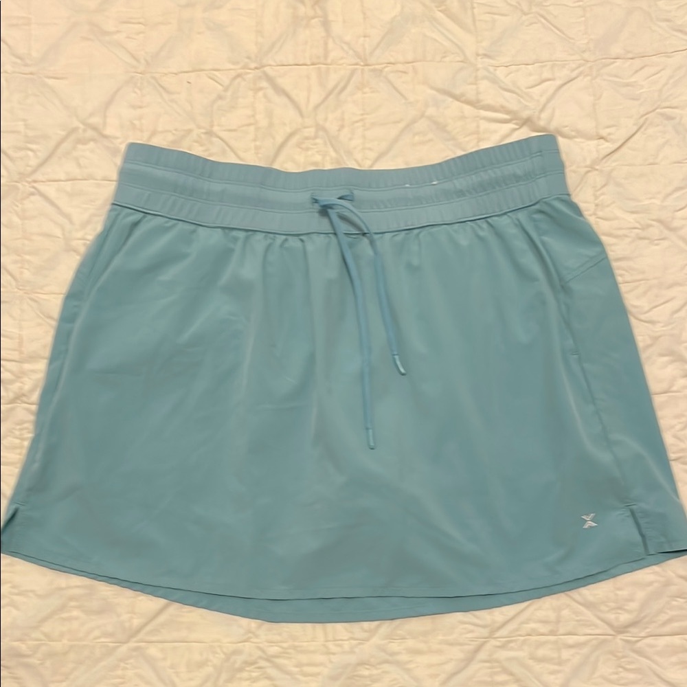 Xersion Side Slit Skort in Light Blue